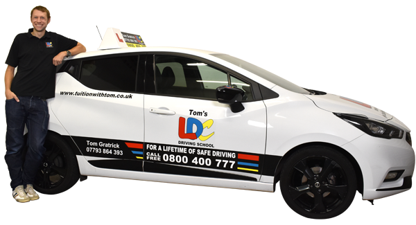 Tom Gratrick's driving school car